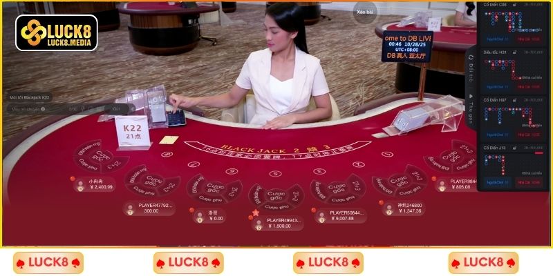 LUCK8 | Blackjack Luck8 - Game Casino Làm Giàu Không Nên Bỏ Qua 4 Chia sẻ luật chơi bài Blackjack chi tiết nhất